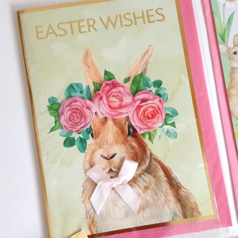 5 Assorted Easter Greeting Cards (1 Mother's) (4) Easter Greeting Card Set